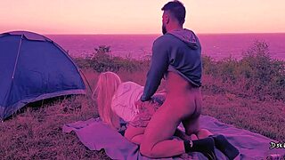 Step-sister gives a deepthroat blowjob and gets covered in cum