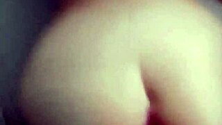 A stunning white butt gets filled with cum by a big tool