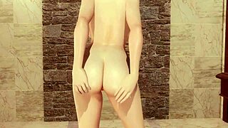 Böjd skönhet i närbild: Doa5 Christies erotiska graveringsstudiosession