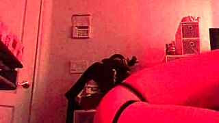 Gay dildo action with chastity fetish