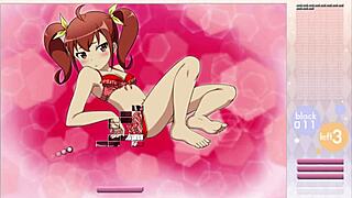 Hentai game with striptease and ripped clothes: Skinny Kangaroo in Arkanoid
