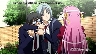 Big tits bouncing in Japanese anime