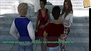 A stepmother and a wife, both blondes and brunettes, in an erotic video with amateur and MILF content