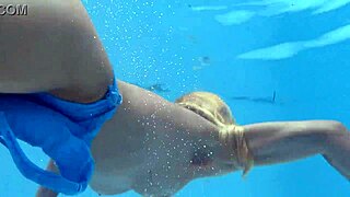 Sexy Milf Emily Ross Teases with Underwater Bikini Reveal