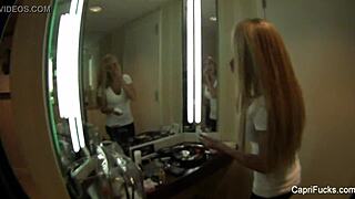 Backstage tour with Capri Cavanni at a strip club