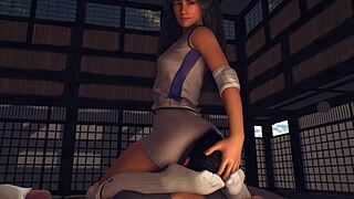 Yoga class turns into a femdom session with face sitting