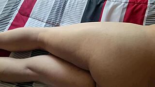 A lonely young man with an amazing set of curves has a solo pleasure scene