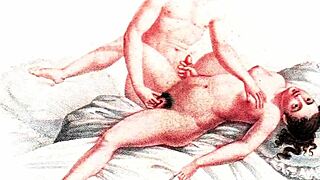 vintage erotic drawings come alive in steamy cartoon fantasies