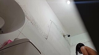 Spying on Mexican Teen in Bathroom After School