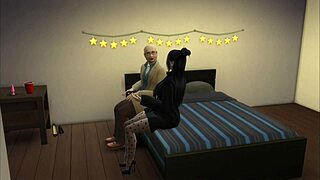 Small Chinese girl is a good prostitute and satisfies her client