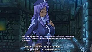 Dungeon of Regalias character 10 in action in scene 2 with subtitles