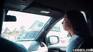 Reluctant Teen Kiarra Kai Faces Dominant Stepdad Derrick Pierce in Tense Encounter.