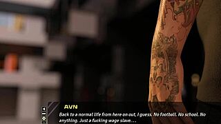 Beautiful anime babes with big boobs in hot bondage scenes in Move the Chains