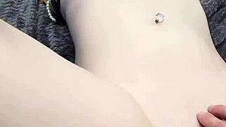 Gay dildo action in homemade video