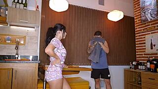 i'm cheating on my husband with young neighbor sara, deepthroating and fucking in missionary for big ass orgasm