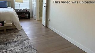 Horny housewife gets perved while watching herself pleasure
