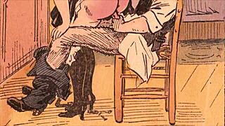 Detailed Vintage Erotic Cartoon Drawings