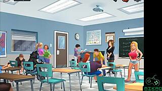 Steamy teacher and student affair in Summertime Saga