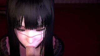 3D animated porn with chained up subs and dominant tops in Chainsaw Man fetish