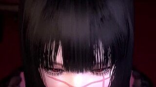 3D animated porn with chained up subs and dominant tops in Chainsaw Man fetish