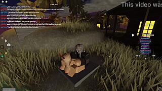 roblox porn clip with wild blonde action