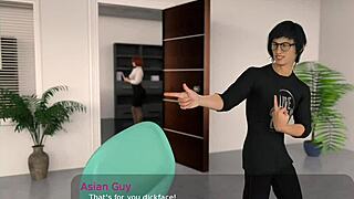 Hentai game with curvy mature and big tits lovers