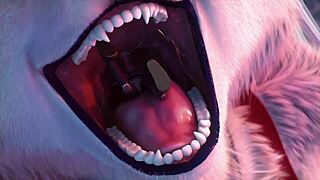 Furry vore anime with Zoe in 3D animation