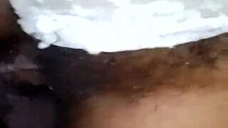 Neighbor's wife with a black panty seduces for sex
