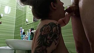 Old and young couple enjoys deepthroat and big ass sex