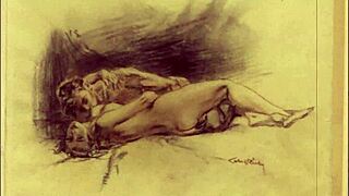 Vintage erotic drawings that tease with retro charm and hidden secrets