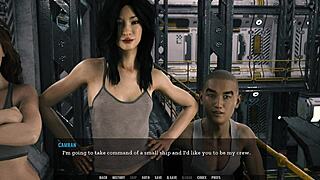 3D game with crying petite blonde seeking big dick