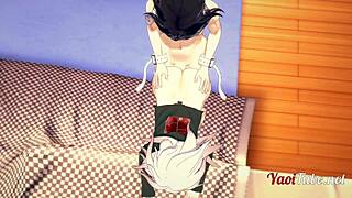 Japanese twink gets a hot load in his mouth