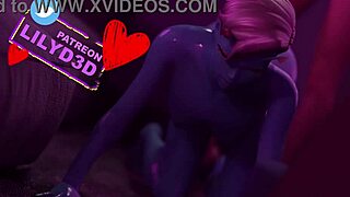 Linx and Joey’s hot lesbian scene in 3D hentai anime