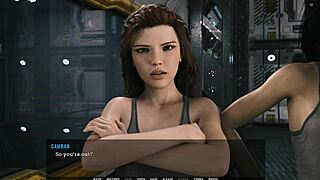 3D game with crying petite blonde seeking big dick