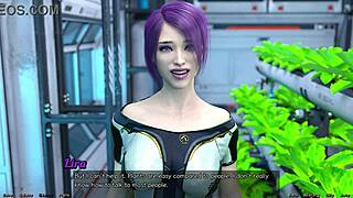 3D animated porn: shy emo chick gets nailed in space