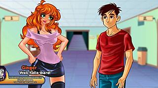3D animated Uni days with wet panties and more