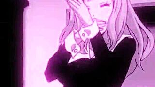 Amateur gay blowjob scene with anime music video