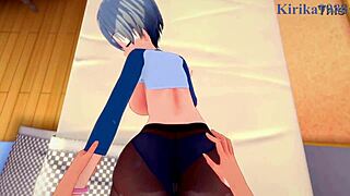 Hana and Tsuki Uzaki in intense POV hentai experience