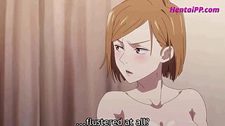 Uncensored 3D cartoon of titty fuck and blowjob action
