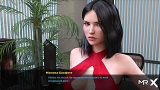 Hentai game E2 with beautiful big boobs and small boobs together