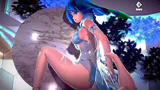 Big boobed goddesses get creampied by machine
