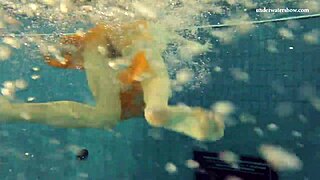 Wow! Nastya Rips Clothes Off In Pool! Watch Her Hot Naked Body Shine Under Water!