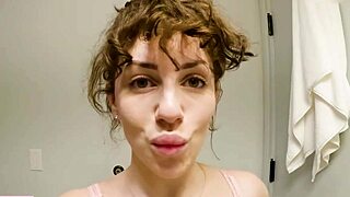 Stepmother and stepson's secret desires in a luxurious hotel room