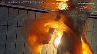Wow! Nastya Rips Clothes Off In Pool! Watch Her Hot Naked Body Shine Under Water!