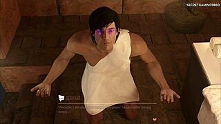 3D game with Lara Croft and an erotic happy ending