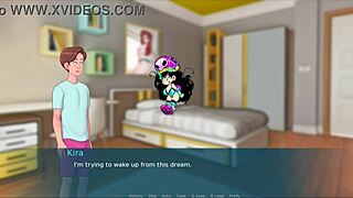 Beautiful girl with perfect body plays a sex game