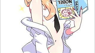 Compilation of Power saw-wielding man in bondage and chained up in anime porn
