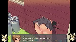 Hentai game with country girl and lesbian scene