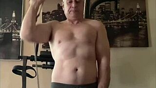 Amateur video of a handsome man from January 2025
