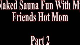 Naked Sauna Play with Friend's Hot Mom Cory Chase